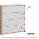 Ver imagem 2 de Cômoda Infantil Sol e Mar com 4 Gavetas - Branco/Treviso