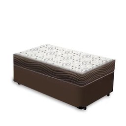 Cama Base Box Solteiro Marrom Colchão Iso 150 D45 - Ortobom - 1