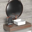 Ver imagem 3 de Toalheiro Banheiro Porta Toalha Lavabo Bancada Rose Gold