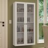 Cristaleira Suspensa 70 Cm 2 Portas de Vidro Branco Vik Madesa - 2