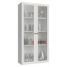 Cristaleira Suspensa 70 Cm 2 Portas de Vidro Branco Vik Madesa - 1