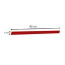 Ver imagem 4 de Kit 50 Porta Etiquetas para Bandeja Gôndolas 92 cm Vermelho