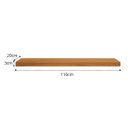 Ver imagem 4 de Prateleira MDF 110x20 Moderna Suporte Parede Invisivel 30mm Italian Noce