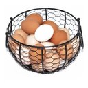 Ver imagem 3 de Cesto Galinha Porta Ovos Cerâmica Decorativo 12 Ovos Amarelo