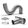 Kit Chaminé em Alumínio com Flexível Corrugado de 1,5mx80mm - 1