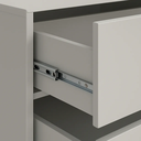 Ver imagem 5 de Kit 2 Mesas de Cabeceira para Quarto Casal Eros 45cm Base Ferro Estilo Moderno Pés Preto:off