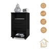 Mesa de Cabeceira Cielo Cor:preto - Mizza Decor - 6