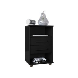 Mesa de Cabeceira Cielo Cor:preto - Mizza Decor - 1