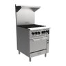 Fogão Profissional Industrial a Gás com Forno Prime Inox 4 Bocas Standard PFI04G-ST - Venâncio - 1