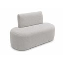 Ver imagem 1 de Sofá Fit 120cm 2 Lugares Moderno Sala Consultório:Cinza/Bouclé