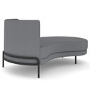 Ver imagem 5 de Chaise Longue Divã 164cm Braço Direito Logus D06 Bouclê Cinza - Mpozenato
