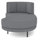 Ver imagem 6 de Chaise Longue Divã 164cm Braço Direito Logus D06 Bouclê Cinza - Mpozenato
