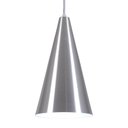 Ver imagem 3 de Pendente Cone Luminária Lustre Alumínio Prata