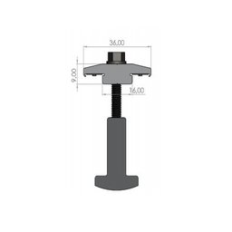 Fixador Grampo Intermediário Middle-Clamp Smart Solar Group - com 4Un - 3