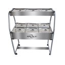 Ver imagem 1 de Buffet Combinado 6 Cubas Quentes 3 Cubas Frias 127V Spolu