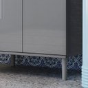 Ver imagem 6 de Balcão de Cozinha para Microondas Forno Fruteira - Mod.3001 Cor:cinza