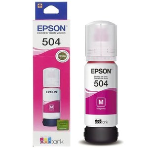 Refil Tinta Epson T504 Original 504 L4150 L4160 L6161 6171 Magenta 1x Unidade