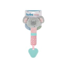 Mordedor com Chocalho Buzininha Buba Coala Rosa Brinquedos para Bebê Pelúcia - 2