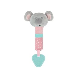 Mordedor com Chocalho Buzininha Buba Coala Rosa Brinquedos para Bebê Pelúcia - 1