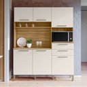 Ver imagem 1 de Cozinha Compacta Montesa 6 Portas 2 Gavetas Freijó/soft - Kits Paraná