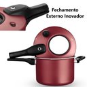 Ver imagem 5 de Panela de Pressão Antiaderente com Visor 4.5 L Mta Cereja