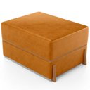 Ver mais imagens de Kit 02 Puffs Decorativo Retangular para Sala de Estar Domus L02 Couríssimo Whisky - Lyam Decor