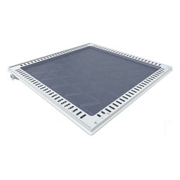 Tampa Casa Máquina Alumínio Rebaixo Aparente Cinza 80x80cm - 5