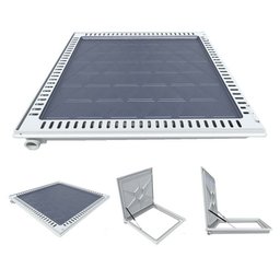 Tampa Casa Máquina Alumínio Rebaixo Aparente Cinza 80x80cm - 7