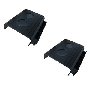 kit 2 Suporte Porta Copos Com Porta Controle Braço Sofá Casa COR:PRETO