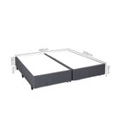 Ver imagem 3 de Base Box Desmontável King 193x203x39cm Yescasa Cinza