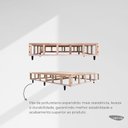Ver imagem 7 de Base Box Desmontável King 193x203x39cm Yescasa Cinza