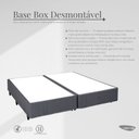 Ver imagem 4 de Base Box Desmontável King 193x203x39cm Yescasa Cinza