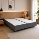 Ver imagem 1 de Base Box Desmontável King 193x203x39cm Yescasa Cinza