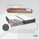 Ver imagem 5 de Base Box Desmontável King 193x203x39cm Yescasa Cinza