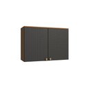 Ver imagem 1 de Armário Aéreo 2 Portas 80cm Elar Kappesberg Canela/preto