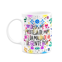 Ver imagem 1 de Caneca Proteção - Deus Me Proteja de Mim - M2