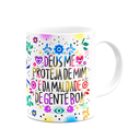 Ver imagem 2 de Caneca Proteção - Deus Me Proteja de Mim - M2