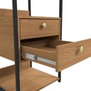 Ver imagem 4 de Estante Modular 2 Gavetas e 3 Prateleiras 48,5cm Estilo Industrial Li050 Kappesberg Industrial