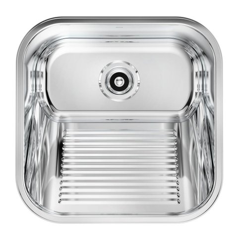 Tanque Docol Loggica 25 L em Aço Inox Alto Brilho 40x40 Cm