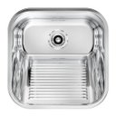 Ver imagem 1 de Tanque Docol Loggica 25 L em Aço Inox Alto Brilho 40x40 Cm