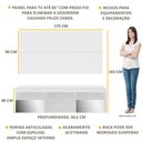 Ver imagem 4 de Rack com Painel TV 65" Suspenso com Espelho Flórida Multimóveis V3322