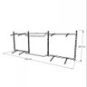 Arara de Roupas para Loja Quarto Closet 18 Peças Regulável 300x100 Cm Cor Preto Kit Clst1b385 - 4