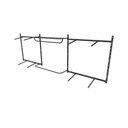 Ver imagem 3 de Arara de Roupas para Loja Quarto Closet 18 Peças Regulável 300x100 Cm Cor Preto Kit Clst1b385