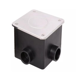 Caixa de Passagem Quadrada Regulagem Tampa Inox - Brustec - 1