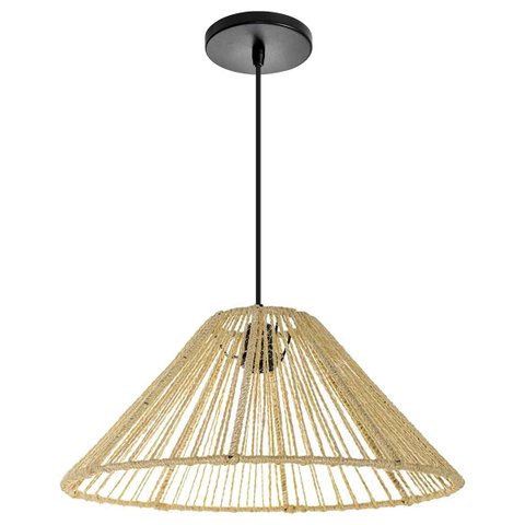 Pendente Sisal 05 Cone 19 Cm P/ E27 St2987