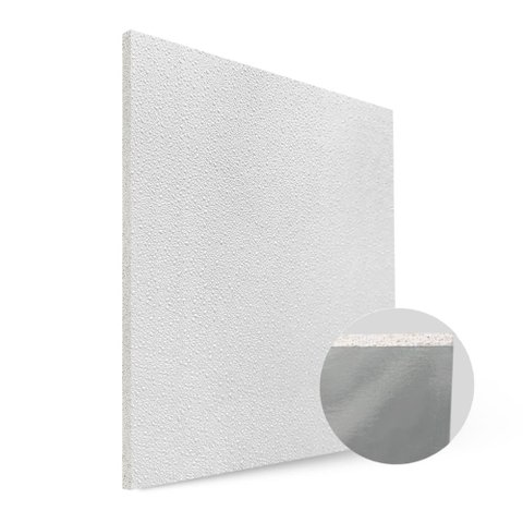 Forro de Gesso com Película Pvc Liso 625 X 625 X 8mm (8pçs)