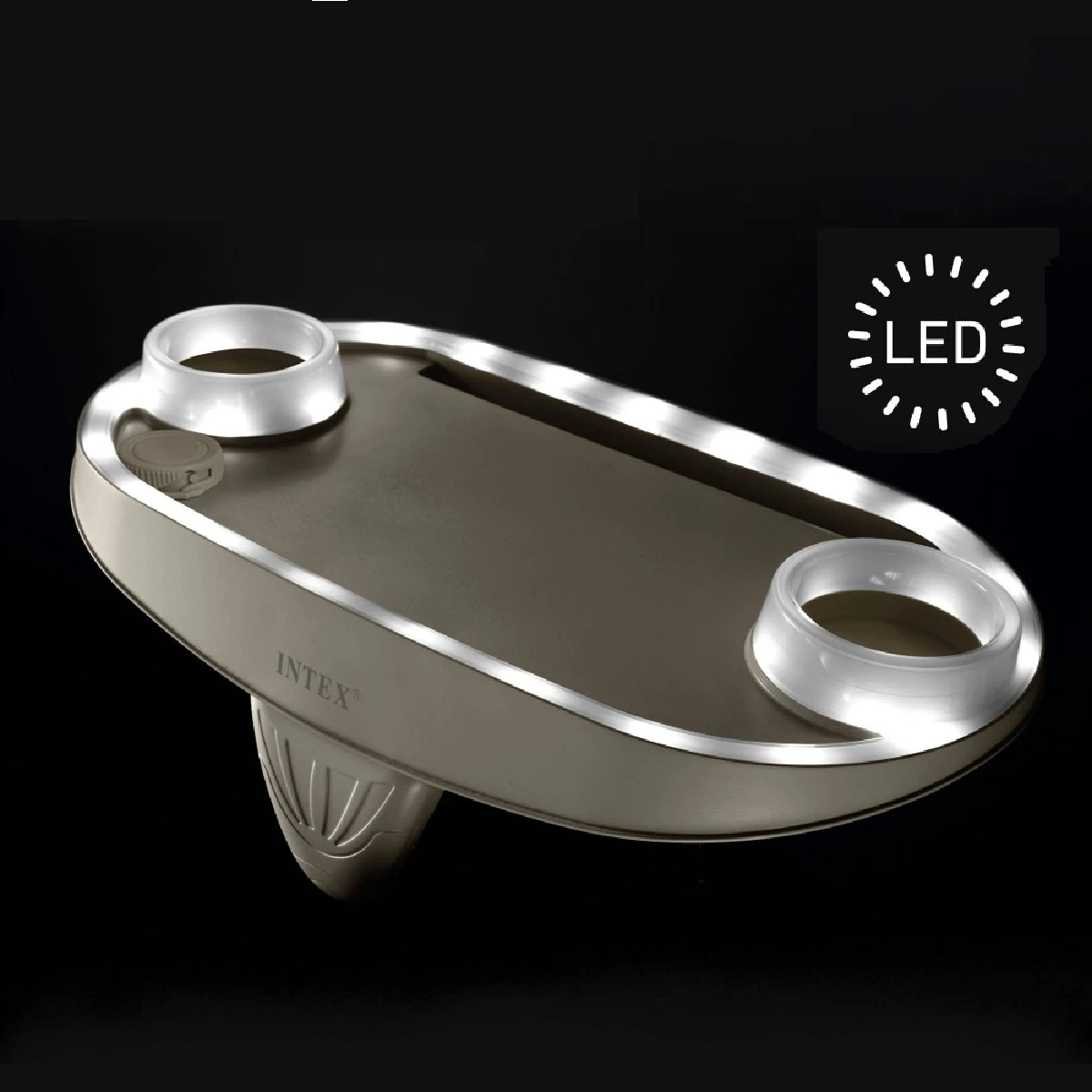 2 Kits Encosto Cabeça +suporte Led Porta-copo Intex Pure Spa - 4