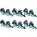 Ver imagem 1 de Kit 12 Rodizio Rodinha de Silicone Fixo Anti Risco para Sofá Retrátil 38mm - Arkell