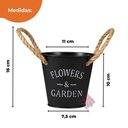 Ver imagem 4 de Vaso Decorativo Moderno Cachepot Preto