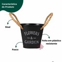 Ver imagem 3 de Vaso Decorativo Moderno Cachepot Preto